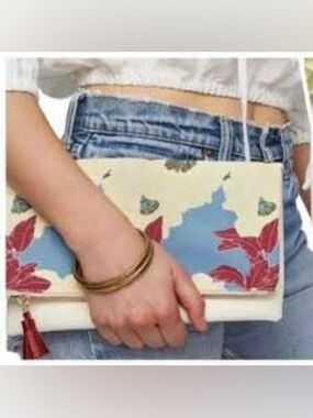 BRAND NEW | Rachel Pally Womens Wallet Wristlet Clutch, Reversible Dust Cover